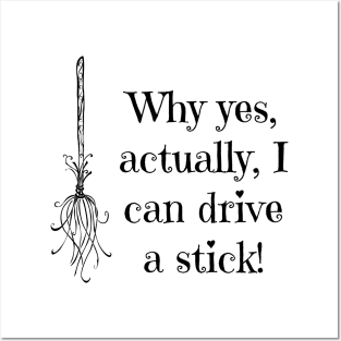 Why yes, actually, I can drive a stick! Posters and Art